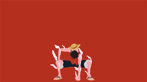 Luffy Gear 2 Minimalist Wallpaper By Dreamybowser On Deviantart