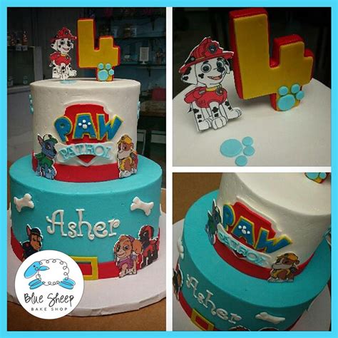 Paw Patrol Birthday Cake Blue Sheep Bake Shop