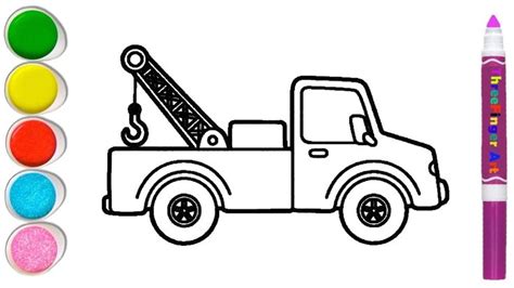 Easy To Draw A Tow Truck Step By Step How To Draw A Tow Truck Easy