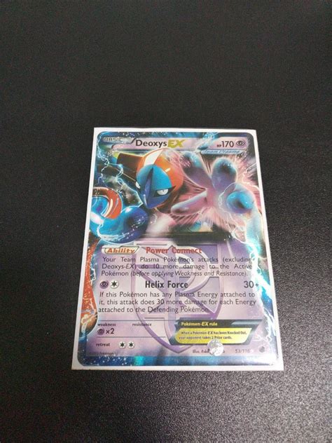 Pokemon Tcg Deoxys Ex Ultra Rare Black White Plasma Freeze