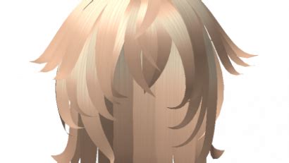 Messy Fluffy Blonde Wolf Cut Hair Roblox ID Code