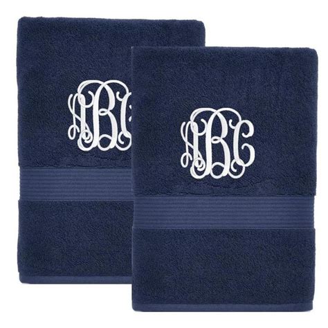 Monogrammed Bath Towel Set | Monogrammed bath towels, Monogrammed hand ...