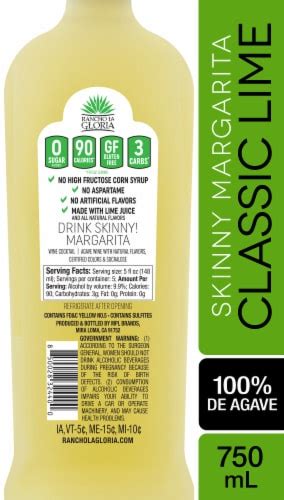 Rancho La Gloria Skinny Classic Lime Margarita Wine Ready To Drink