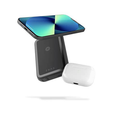 Zens Magnetic Dual Powerbank Draadloos Opladen Voor Iphone En Airpods