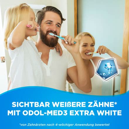 Odol Med 3 Extra White Zahncreme 75 Ml Dm At