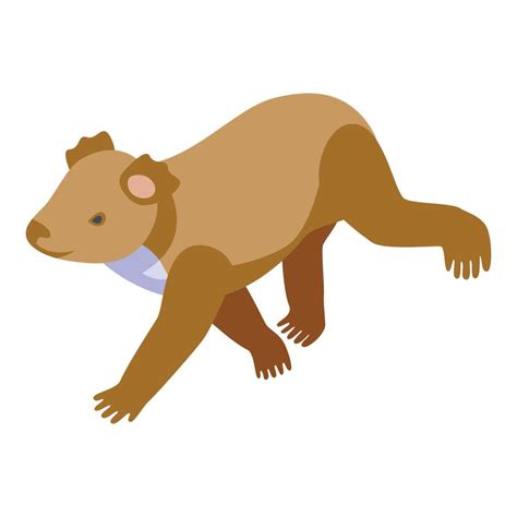 Moving koala icon isometric vector. Cute bear 16160419 Vector Art at ...