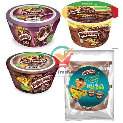 Jual Koko Krunch Sereal Putih Double Choco Maxx Breakfast Cup Mangkok