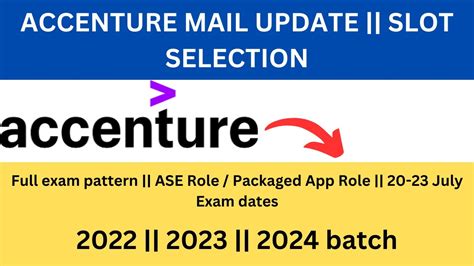 Accenture Slot Selection Update Exam Updated Pattern 2022 2023