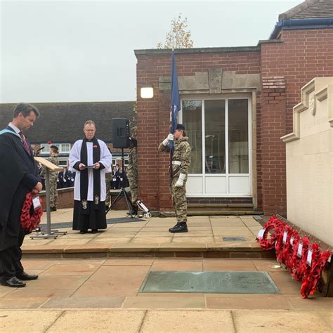 Solihull School Remembrance Service And The Unveiling Of Our New War