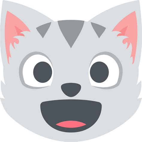 Smiling Cat Face With Open Mouth Emoji Download For Free Iconduck