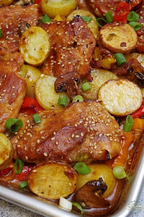 One Pan Baked Teriyaki Chicken SUPER EASY Weeknight Meal