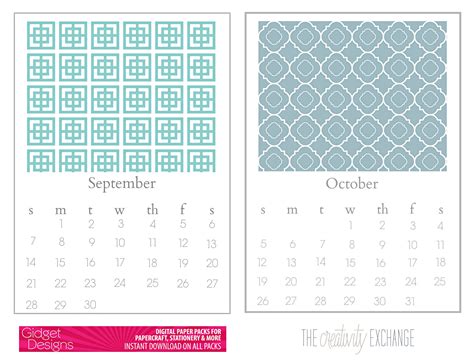 Desktop Calendar Printable - Calendar Templates