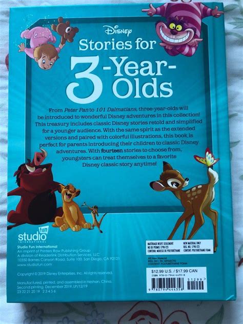 Disney Stories For Three Year Old Gift Lion King Peter Pan Classics