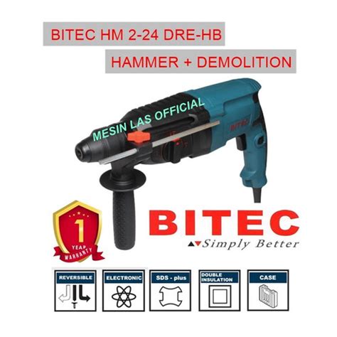 Jual Mesin Bor Rotary Hammer Demolition Bor Beton Bitec Hm Dre