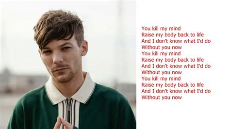 Louis Tomlinson Kill My Mind Lyrics Youtube