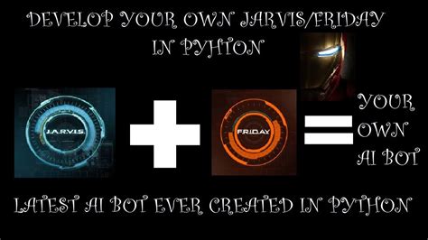 How To Create Your Own Ai In Python Create Your Own Jarvis Or Friday