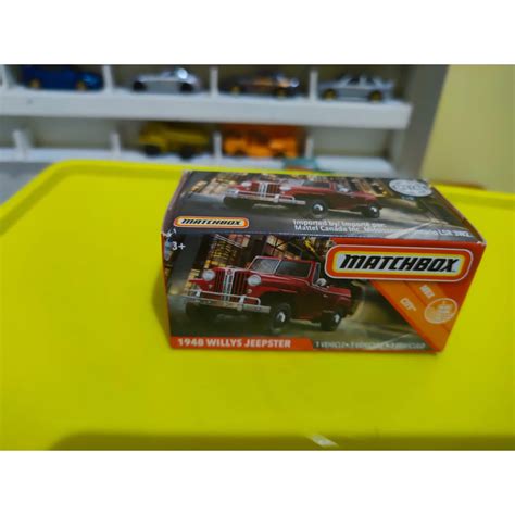 MERAH Matchbox Series Packing Box 1948 Willys Jeepster Red Shopee