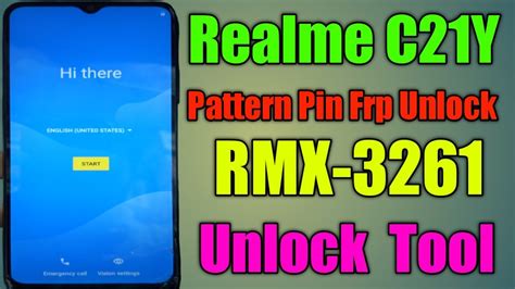 Realme C Y Frp Pattern Pin Bypass Unlock Tool Rmx Unlock Youtube