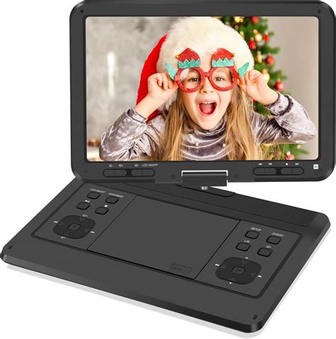 Jekero 169 Portable Dvd Player With 141” Hd Large Swivel Screen