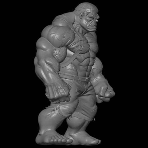 🎨 realistic cartoon Hulk character・ STL File for 3D printing・Cults