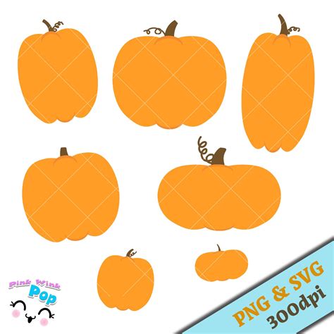 Pumpkin Svg Png Vector Cut File For Cricut Printables Signs Etsy