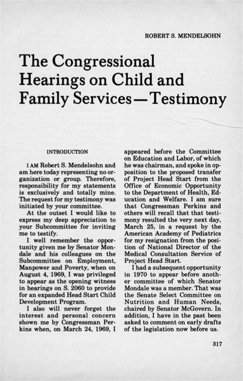 The People's Doctor The Congressional Hearings on Child and Family ...