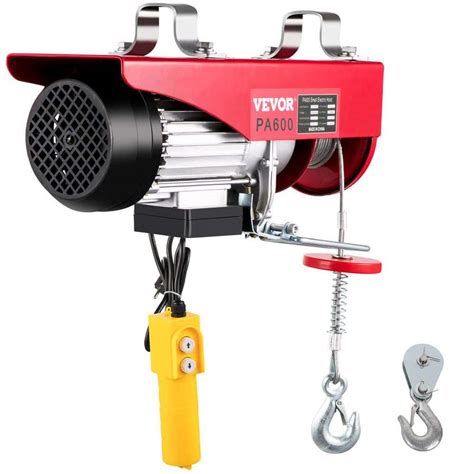 VEVOR Electric Wire Hoist 1320 Lbs Remote Control Winch Overhead Crane