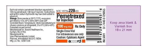 Pemetrexed Package Insert