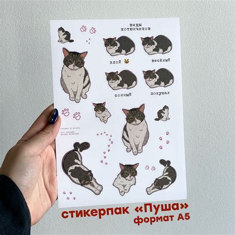 стикерпак 'Пуша' виниловый а5 Гамаюн - купить с доставкой по выгодным ...