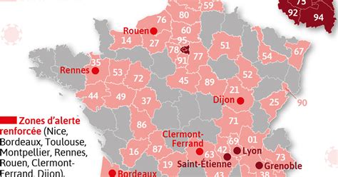 Epid Mie Coronavirus Voici La Nouvelle Carte Des Zones D Alerte