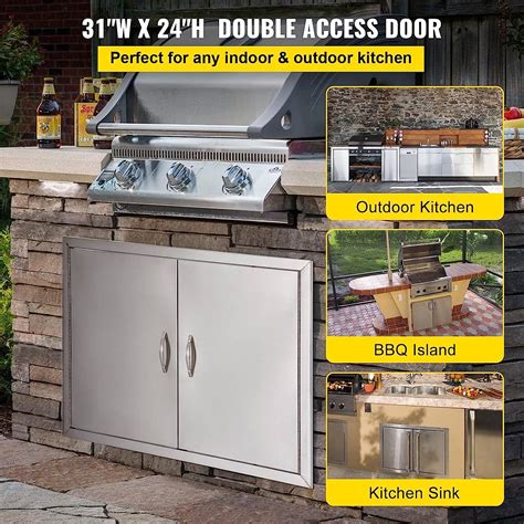 Buy Mophorn Outdoor Kitchen Doors BBQ Access Door 31 X 24 Inch