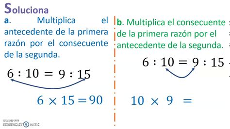 Razones Y Proporciones Propiedad Fundamental De Proporcionalidad Regla Hot Sex Picture