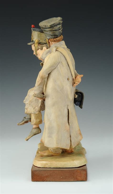 BERNARD BELLUC FIGURINE EN PORCELAINE ENSEMBLE DE TROIS SOLDAT D