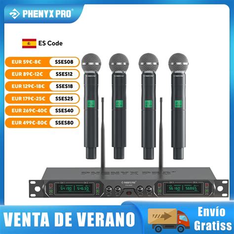 Sistema De Micr Fono Inal Mbrico Phenyx Pro Ptu Micr Fono