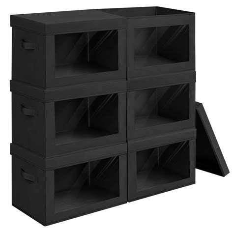 Homsorout Stackable Storage Bins With Lids Storage Baskets With Lids