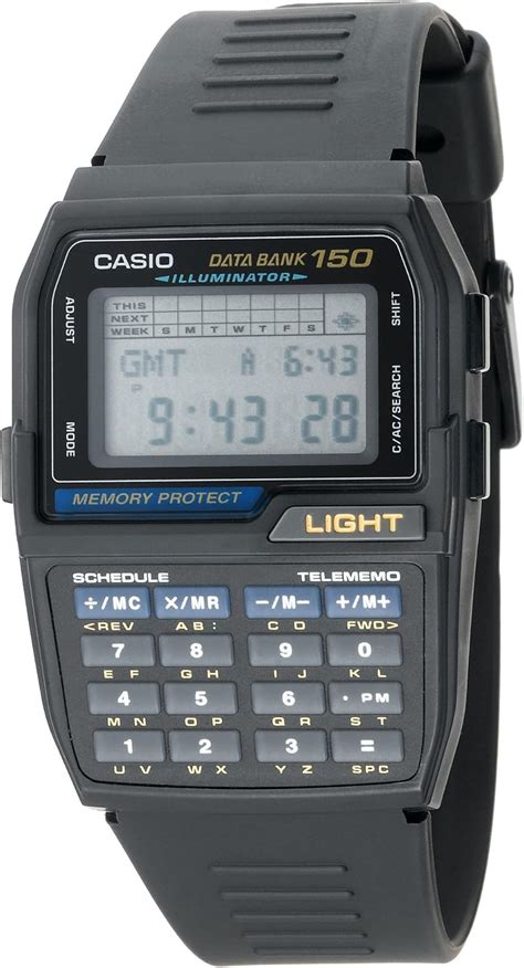 Casio Men S DBC150 1 Databank Digital Watch Amazon Fr Montres