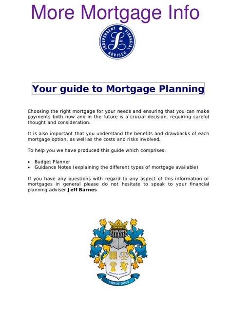 Your Guide To Mortgage Planning