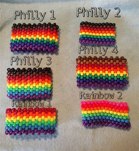 Lgbtq Pride Flag Kandi Cuffs Etsy