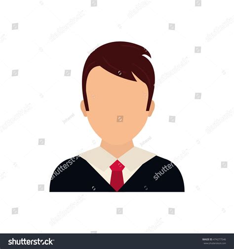 Male Avatar Suit Person Icon Isolated Stock Vector Royalty Free