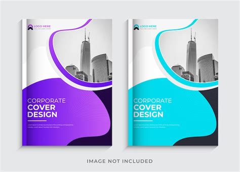 Premium Vector Modern Corporate Book Cover Design Template Set