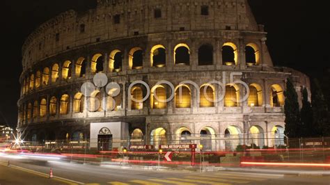 Roman Colosseum At Night Wallpaper