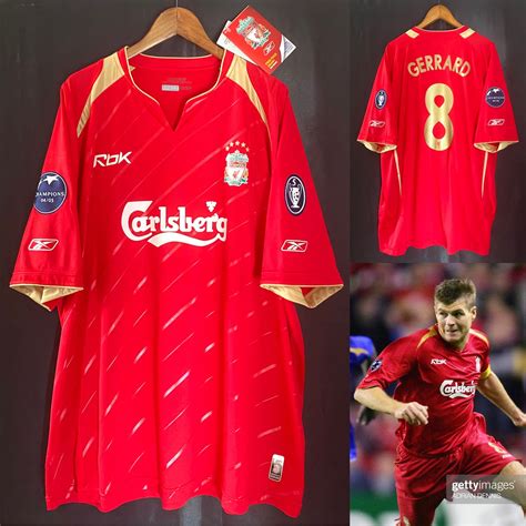 Liverpool 2005-2006 Reebok UEFA Home official shirt #8