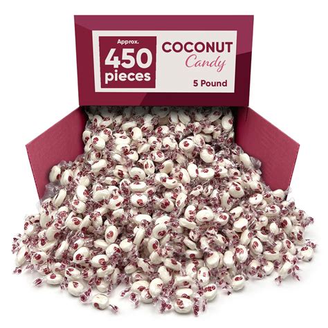 Coconut Hard Candy Bulk 5 Pounds Of Approx 450 Coconut Candy Individually Wrapped