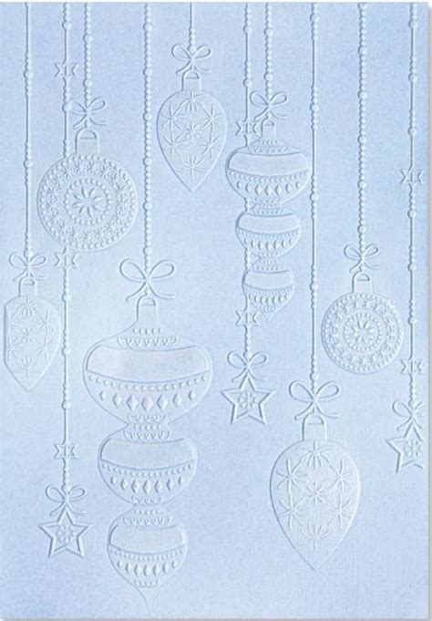 Sizzix D Textured Impressions Embossing Folder Sparkly Ornaments