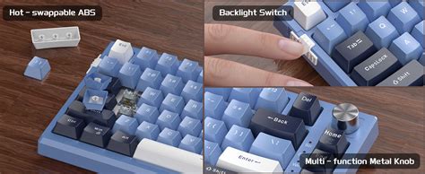 Amazon MageGee SKY81 75 Mechanical Gaming Keyboard Gasket Hot Swappable Wired Custom