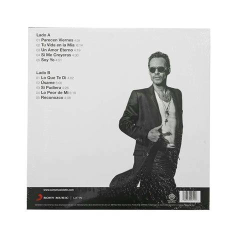 Marc Anthony Opus Vinyl 427111 Rockabilia Merch Store