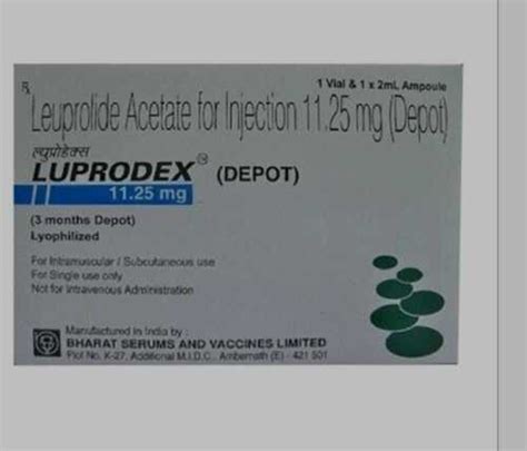 Luprodex Depot 11 25 Mg Injection At Best Price In Nagpur Unisoul