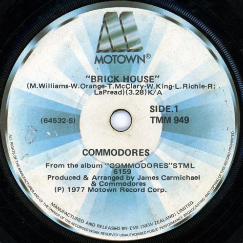 Commodores – Brick House (1977, Vinyl) - Discogs