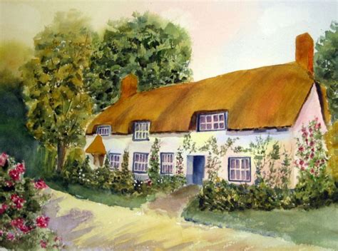 I Finished This English Cottage This Past Week I Painted This From A