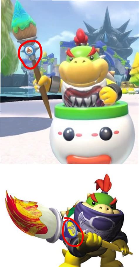 I Noticed That Bowser Jr Has A New Paintbrush In Bowser S Fury Or